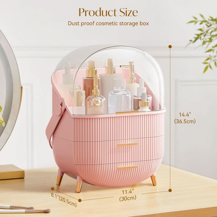 BowLift | up organiser - Dustproof & waterproof cosmetics box with elegant design