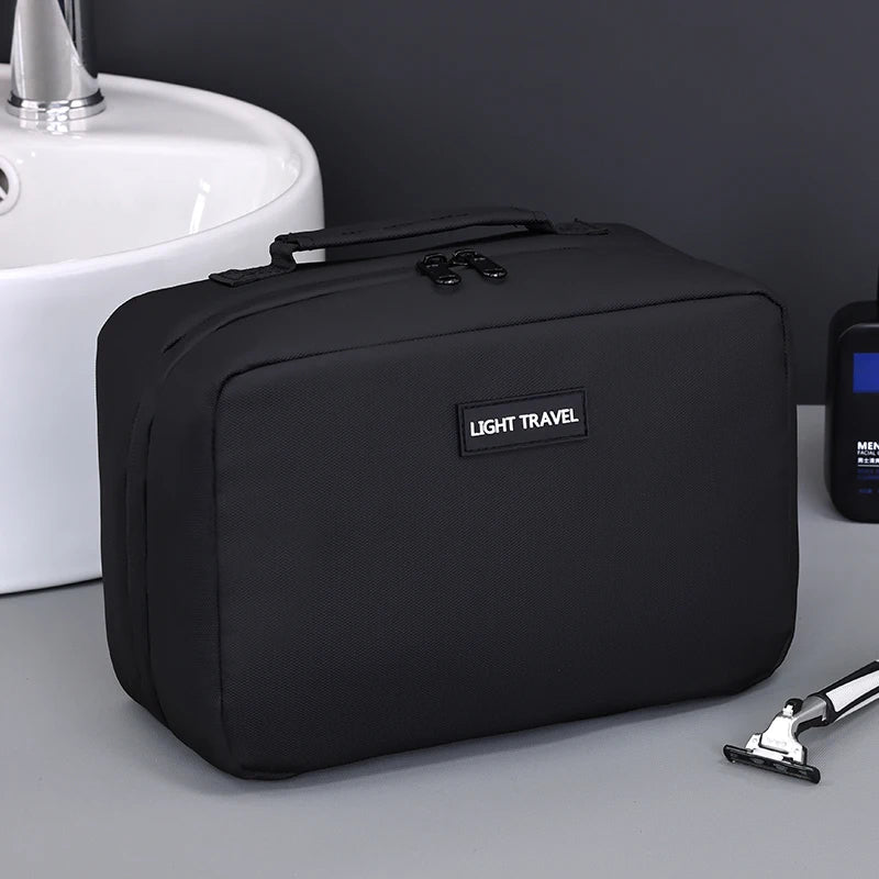 BowLift | Packvard Men's Toiletry Bag Travel | 24×16×11 cm | Water-repellent & Tear-resistant | With Carry Handle & Plenty of Storage