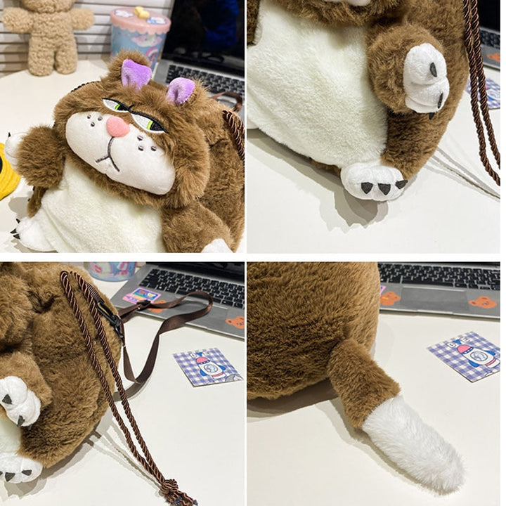 BowLift | Bored Plush Cat Shoulder Bag