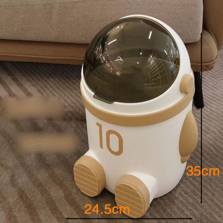 BowLift | Mini Astronaut Shape Cute Office Trash Can