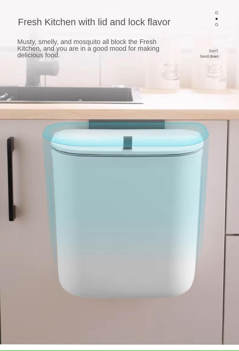 BowLift | Practical Kitchen Trash Can For Wall Mounting – Swiveling Garbage Bin For Kitchen, Bathroom And Office