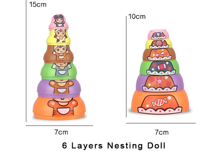 BowLift | Educational Colorful Kids Matryoshka Dolls