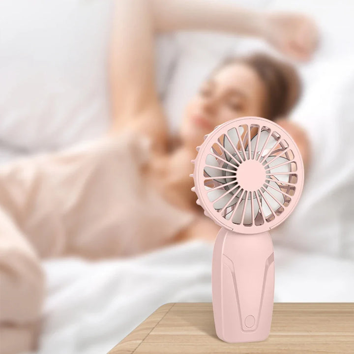 Portable Handheld Mini Fan – Lightweight ABS USB Rechargeable Pocket Fan for On-the-Go Cooling | Bowlift