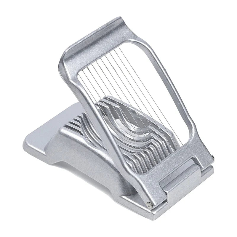 BowLift | Egg Slicer SchnittMeister | Stainless Steel Cutting Wires | For Egg, Cheese & Mushrooms | Robust Aluminum Housing