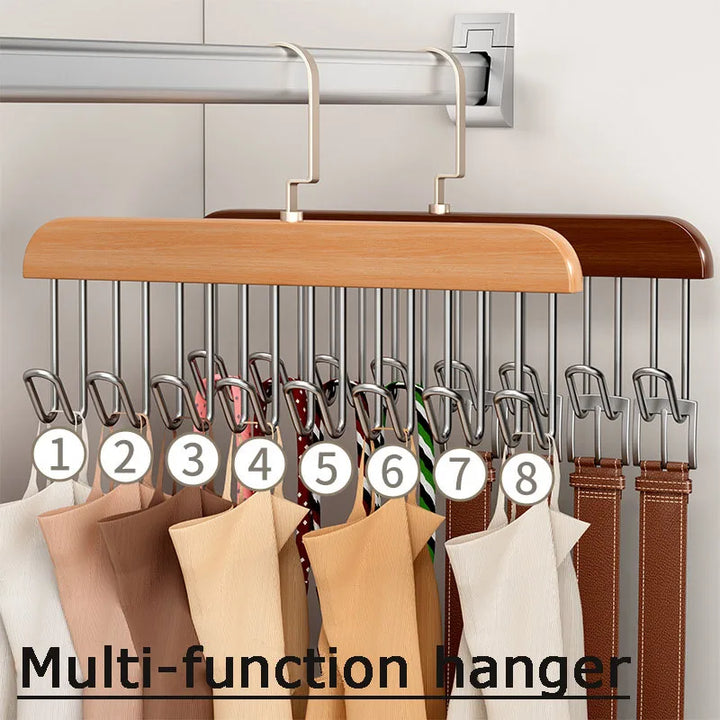 Multi-Hook Space Saver Clothes Organizer Rack | Bowlift