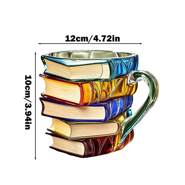 BowLift | Stacked Books Shape Coffee Mug