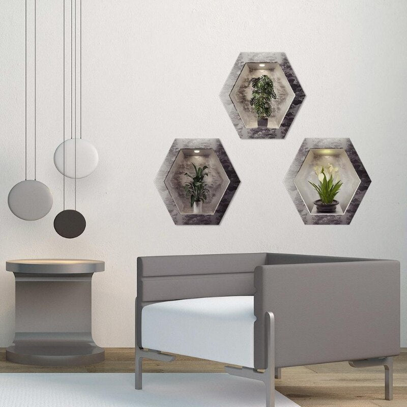 BowLift | Wall Decorative Potted Plant Stickers