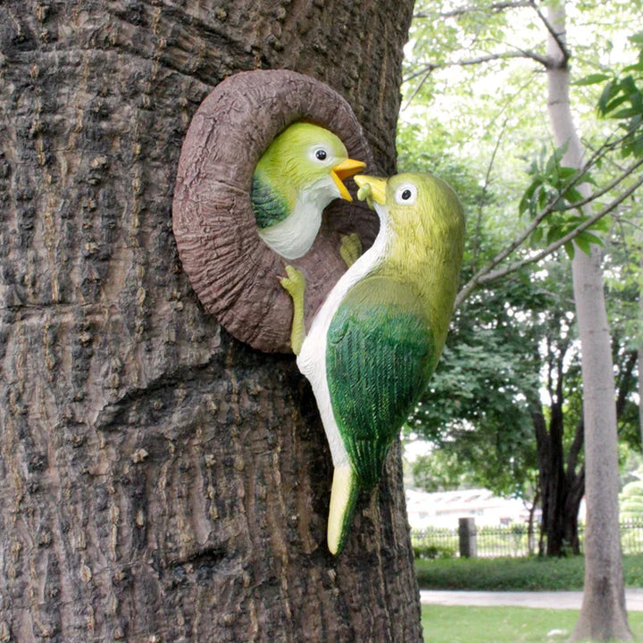 Lovebirds Tree Hug Wall Hanging Decor | Bowlift