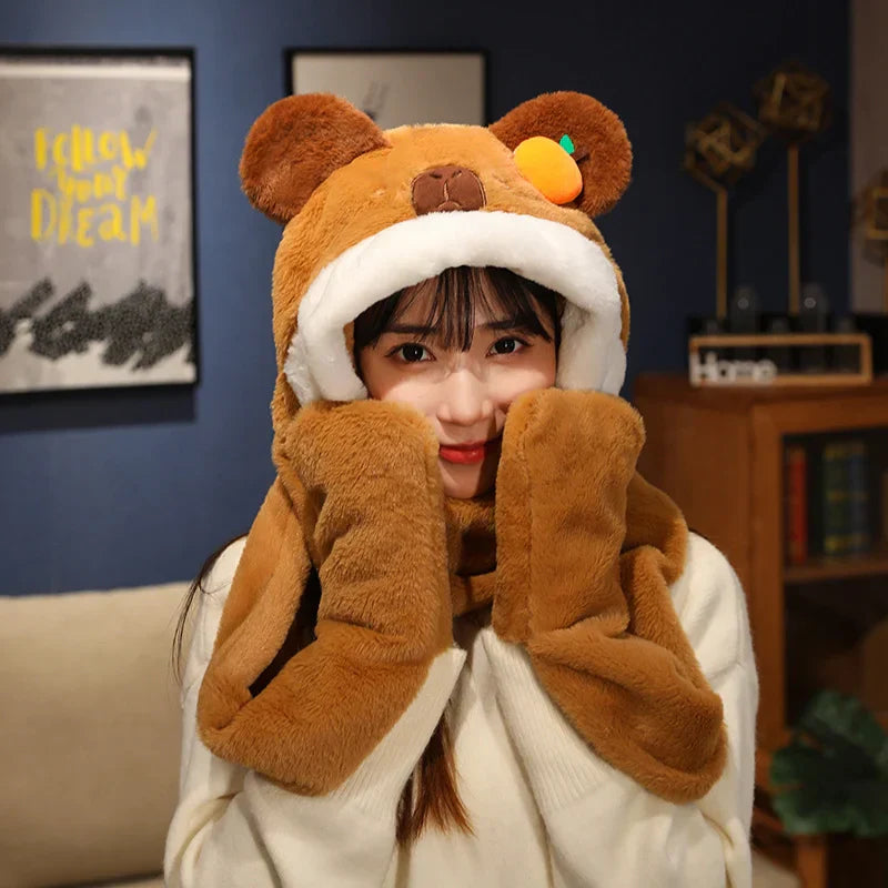 BowLift | Cute Plush Cartoon Animals Soft Warm Gloves
