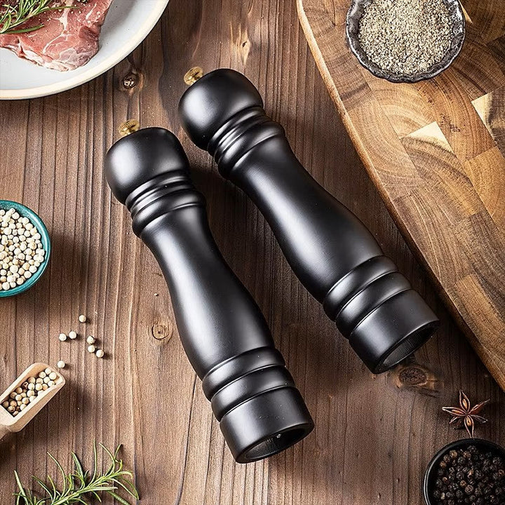 BowLift | Salt and Pepper Mill Set – Manual Spice Mill made of Wood with Ceramic Grinder & Adjustable Grinding Degree