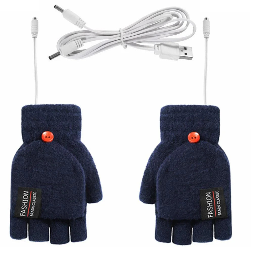 BowLift | ThermoLoom USB heating gloves | 3 heat levels | Soft knit material | Unisex one size