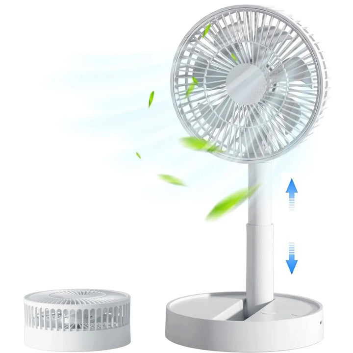 BowLift | Breezio Folding Fan | 4 Speeds & Timer | Portable & USB | 90° Tilt