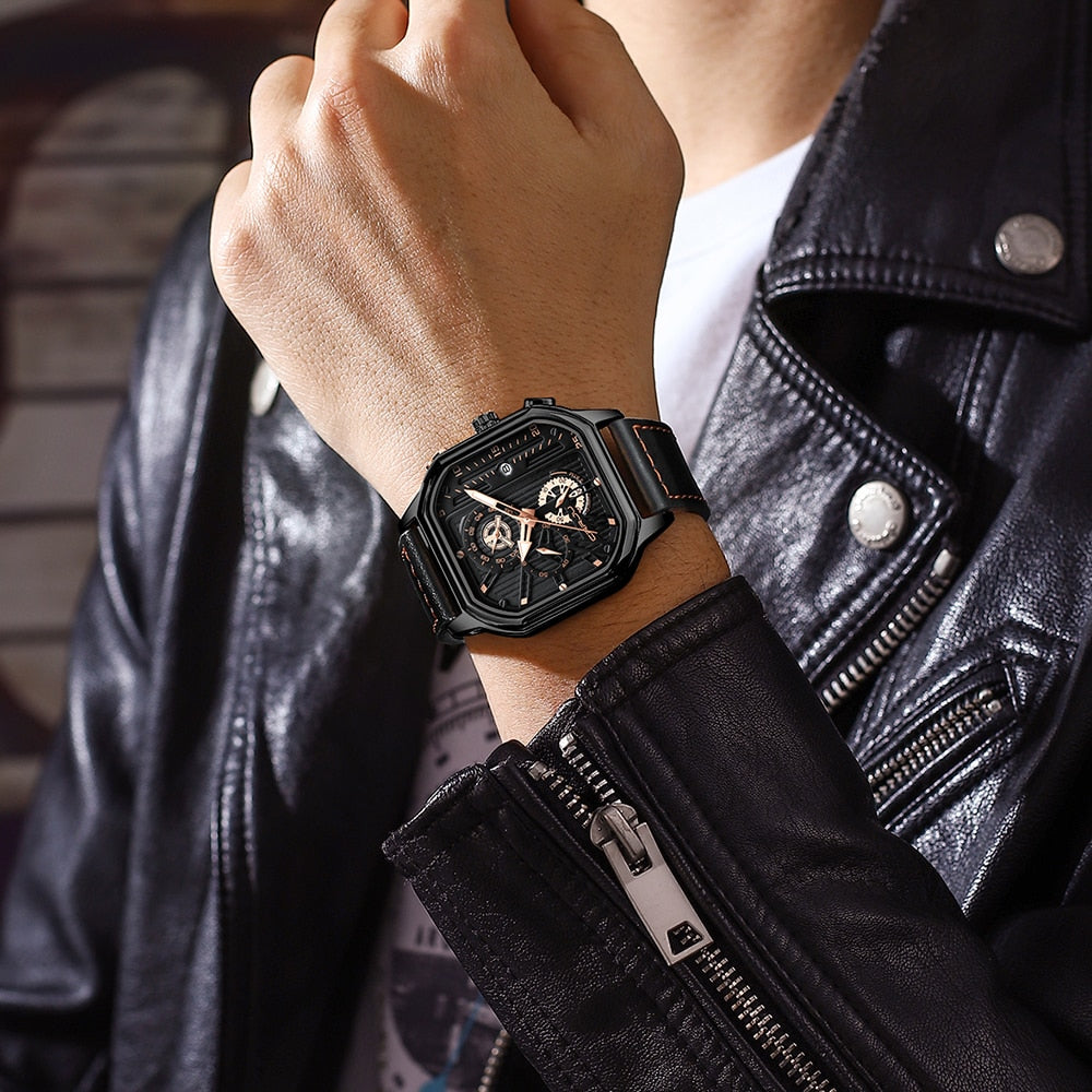 BowLift | Wavefront Timely Square Waterproof Watch