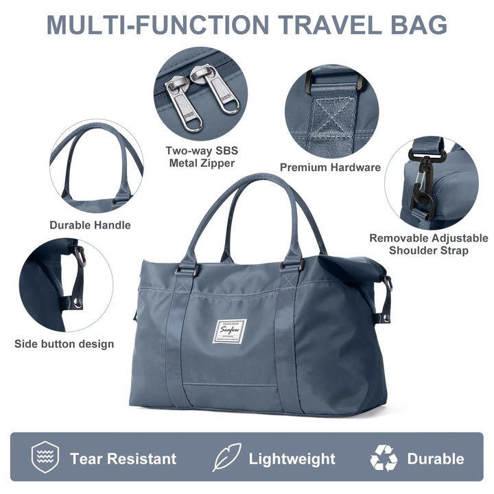 BowLift | Aerovigo Travel Bag Hand Luggage 40x20x25 | Large Capacity | Weekend Bag for Short Trips | Flight Compliant Cabin Bag