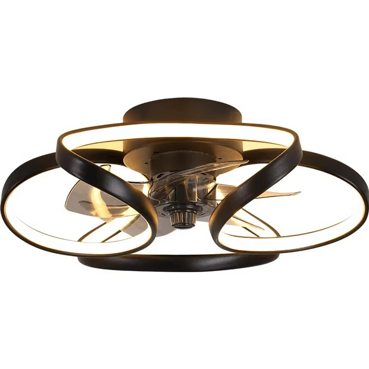 BowLift | Stylish LED Ceiling Fan Chandelier with Remote & App Control for Modern Home