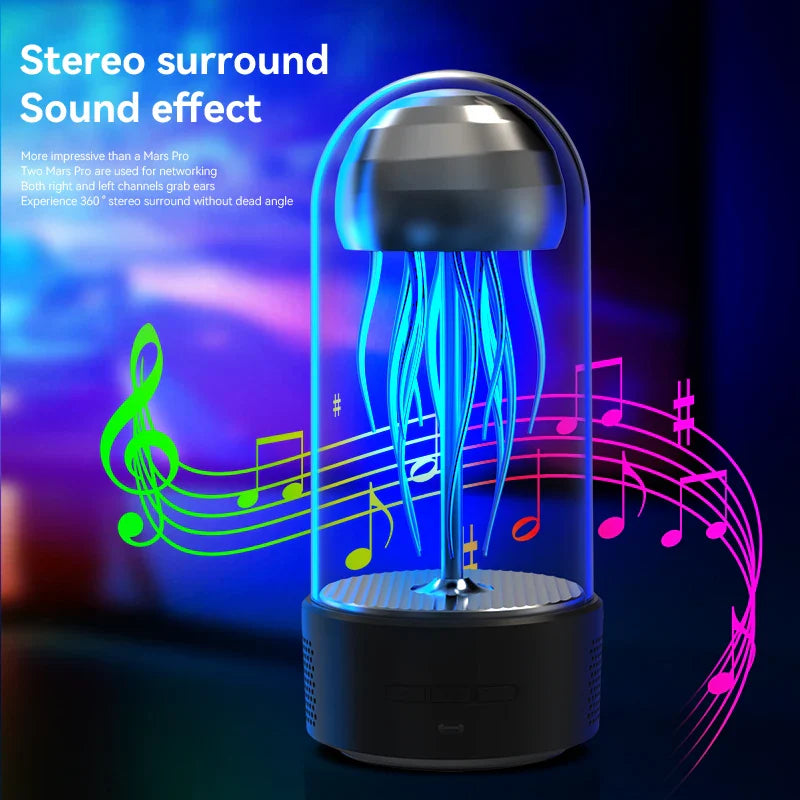 BowLift | Jellyfish Portable Powerful Colorful Speaker Night Lamp