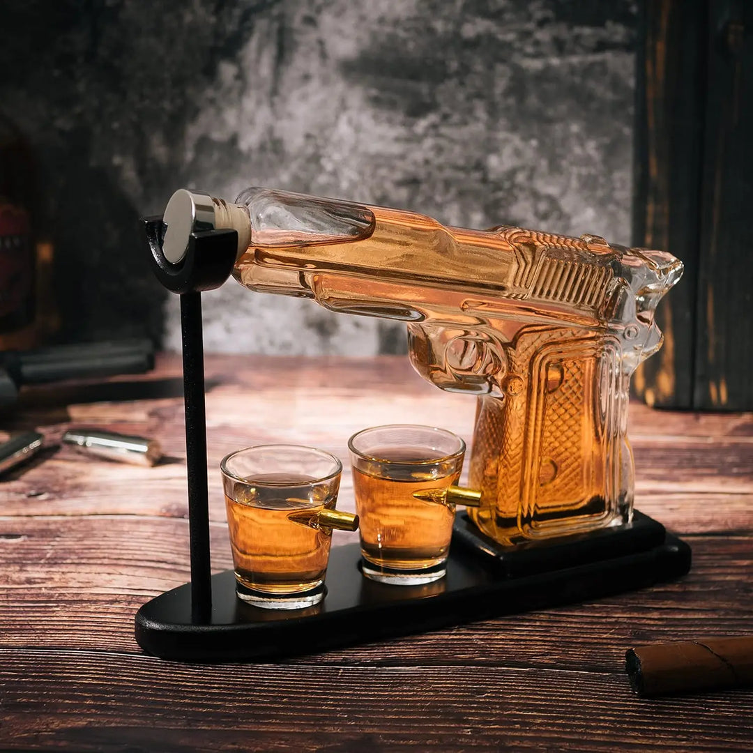 BowLift | Gun Shape Bullet Glass Decanter Set