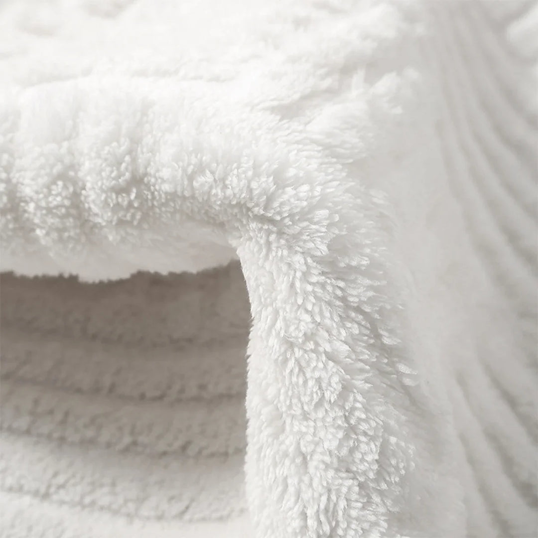 BowLift | Bath Mat AquaStripes | Non-slip & Highly Absorbent | Soft & Easy Care | For Bathroom & Entrance