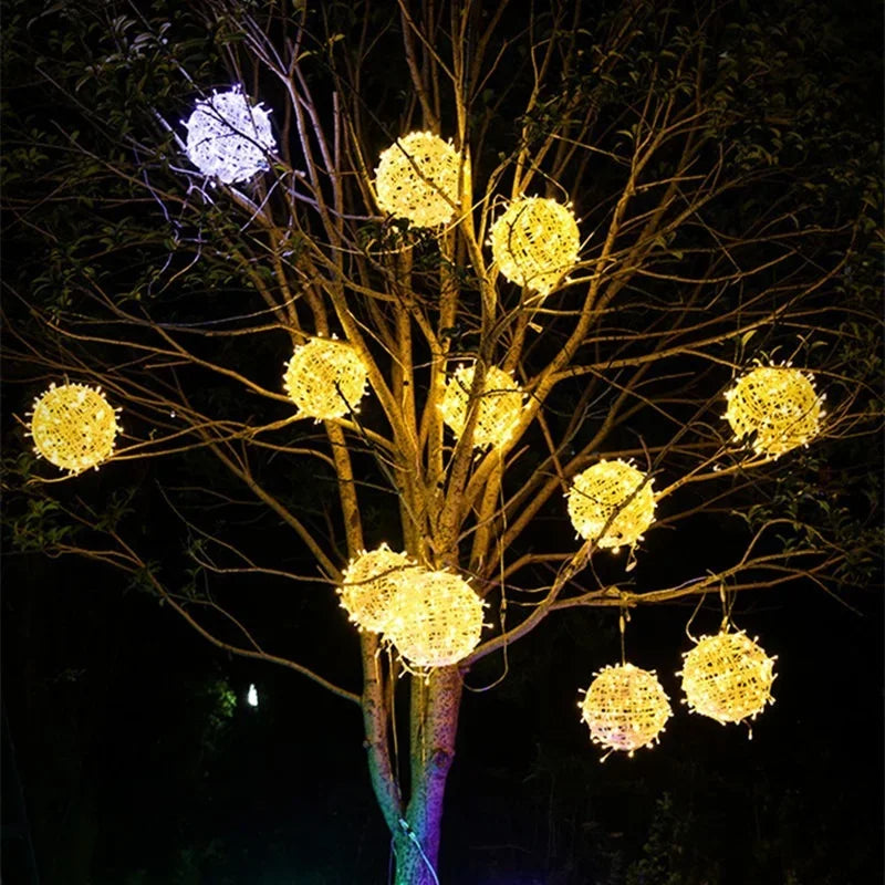 BowLift | Sphere - Rattan Party Lighting