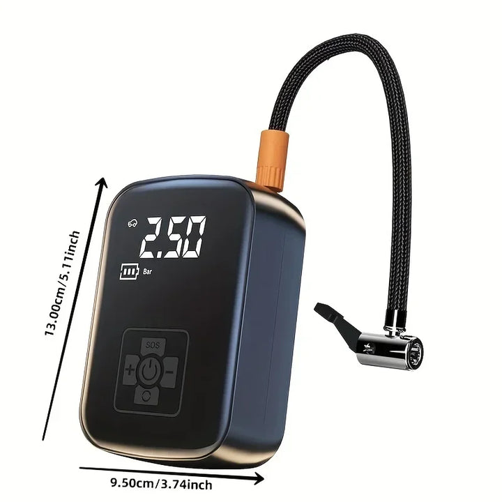 BowLift | Portable Tire Pump for Car – Wireless Air Pump with 150 PSI, Compact Design for Quick Inflation of Tires, Bicycles and Sports Balls