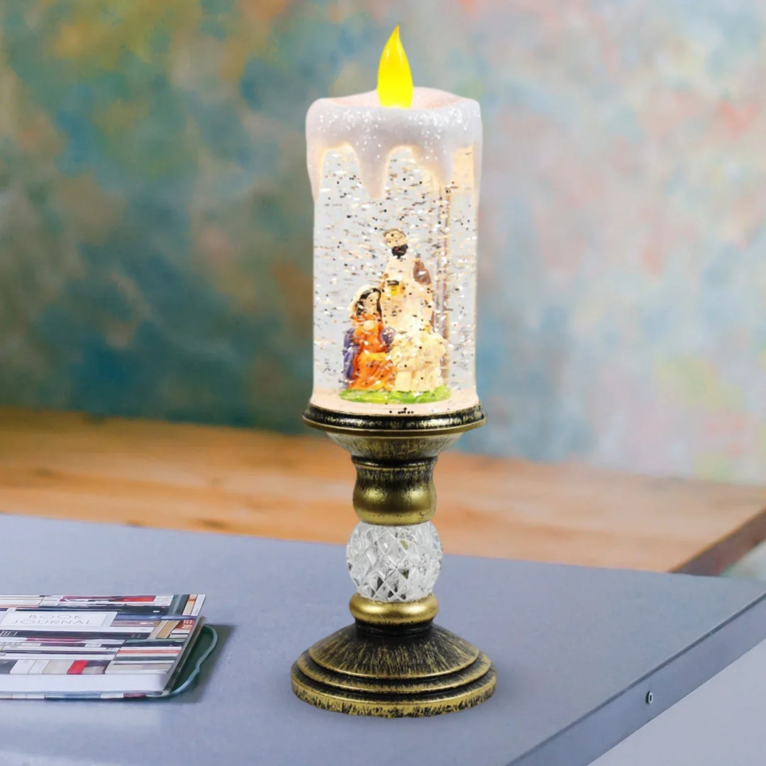 Crystal Echo Christmas Water Candle | Bowlift
