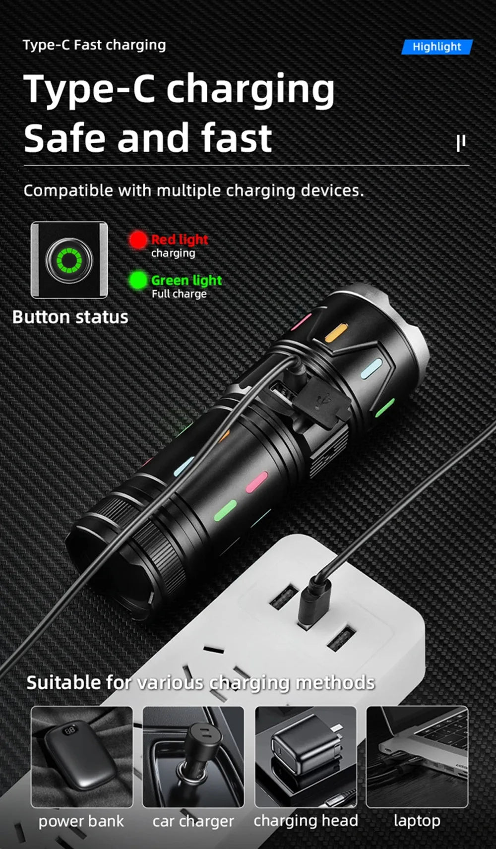 BowLift | High Power LED Flashlight