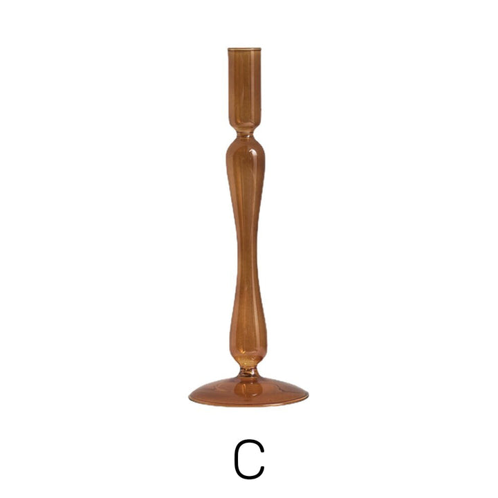 Amber Modern Glass Candle Holder | Bowlift