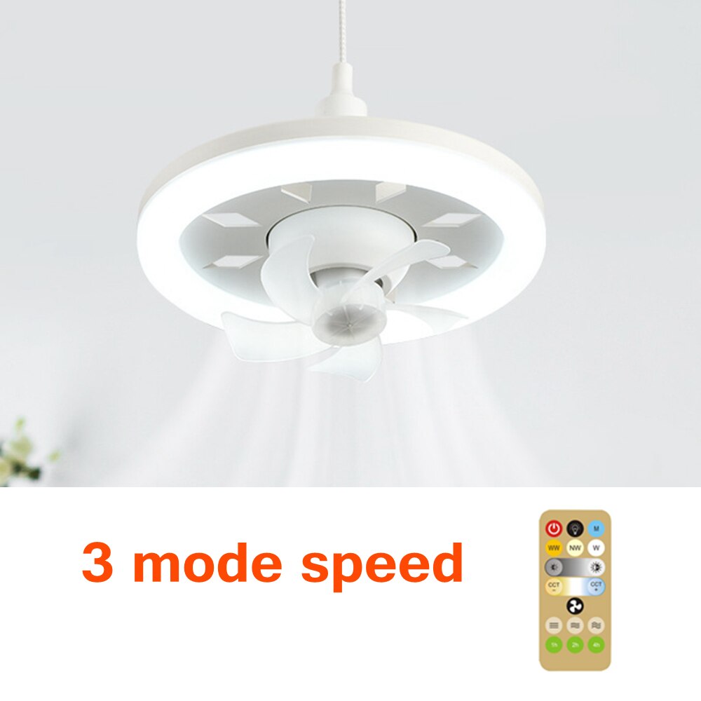 2in1 Radiant Rotating RC Ceiling Fan Lamp | Bowlift