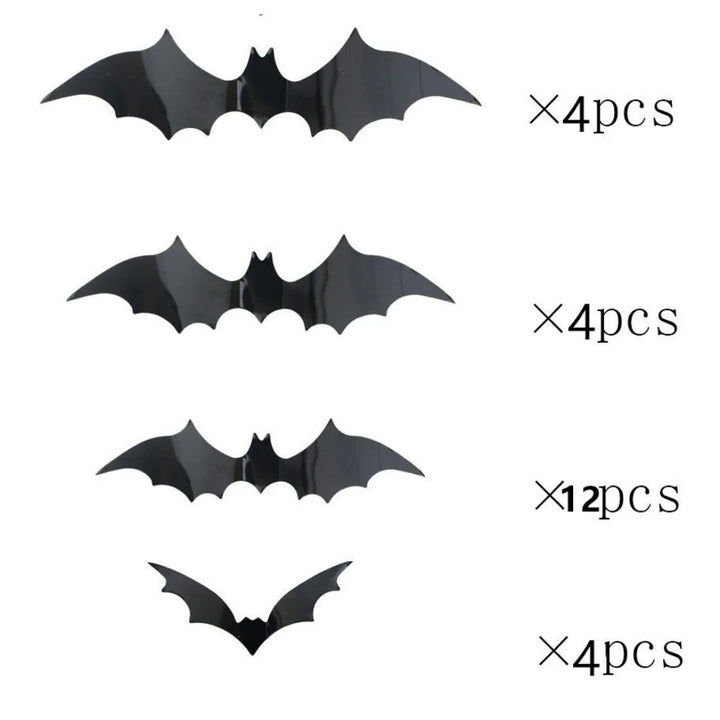 BowLift | Luminous LED Bat Wall Stickers 24PCS