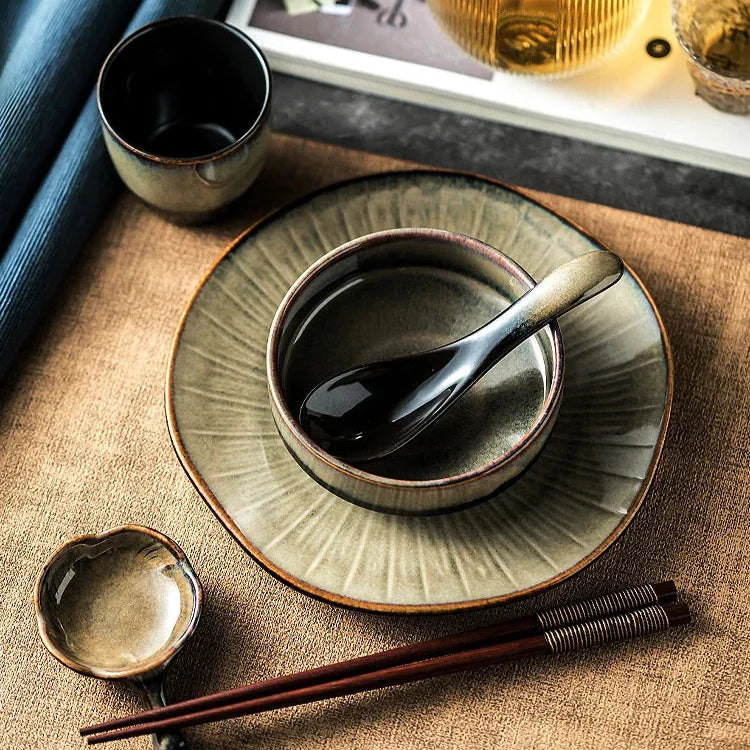 Ikari 5-Piece Dinnerware Set Bowlift