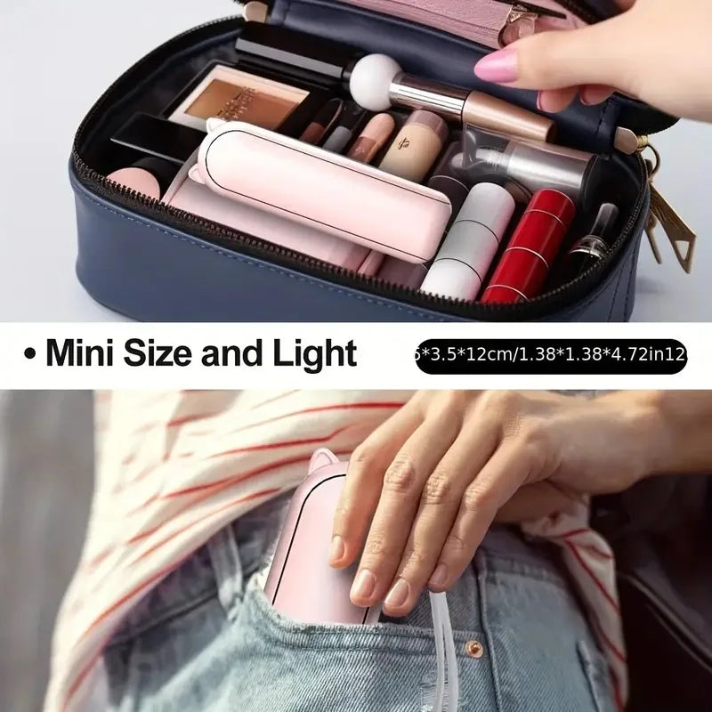Foldable Mini-Hand Fan with Powerbank and Wristband – FrisMee 2-in-1 | Bowlift