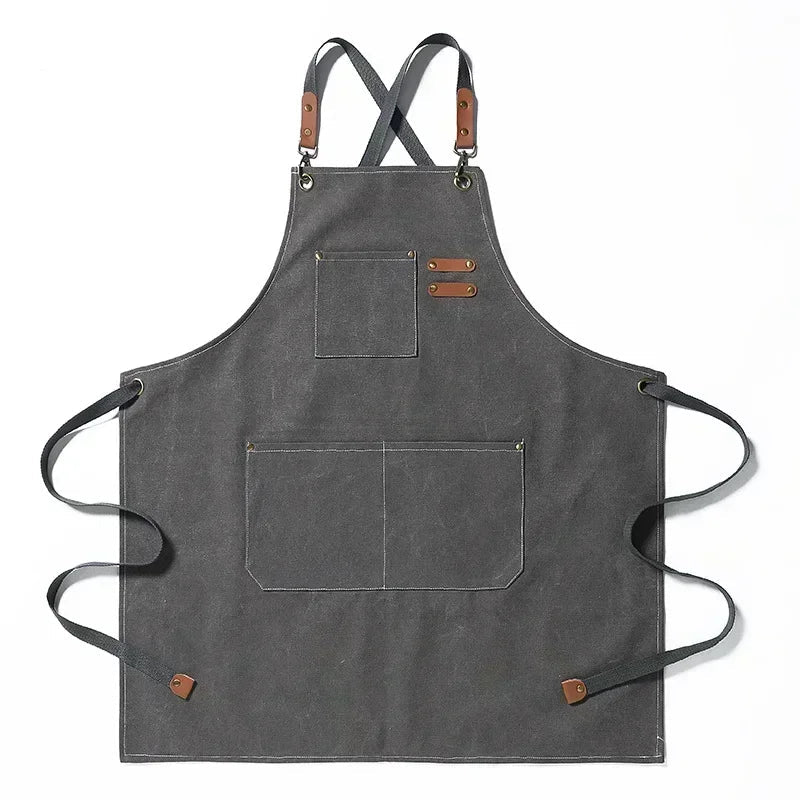 Canvas apron with pockets, adjustable, Unisex | Bowlift