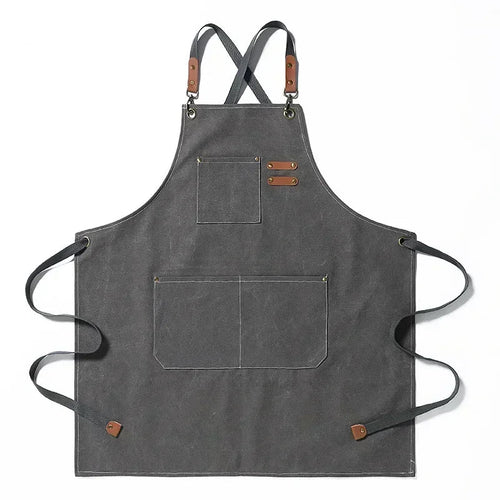 Canvas apron with pockets, adjustable, Unisex | Bowlift