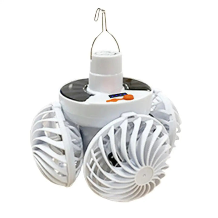 BowLift | Ventolux Solar Camping Lamp with Fan | Foldable & Portable | 3 Wind Levels & LED Lighting | For Tent, Terrace & Outdoor