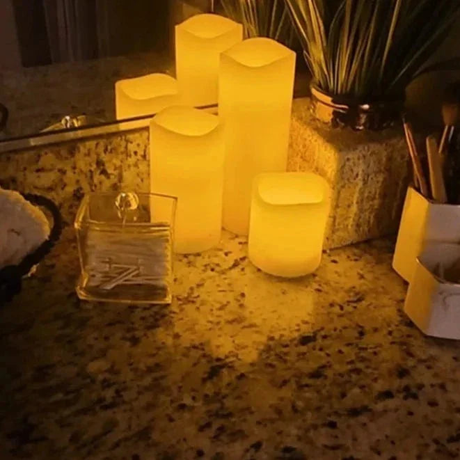 Flameless Melted Candles Bowlift