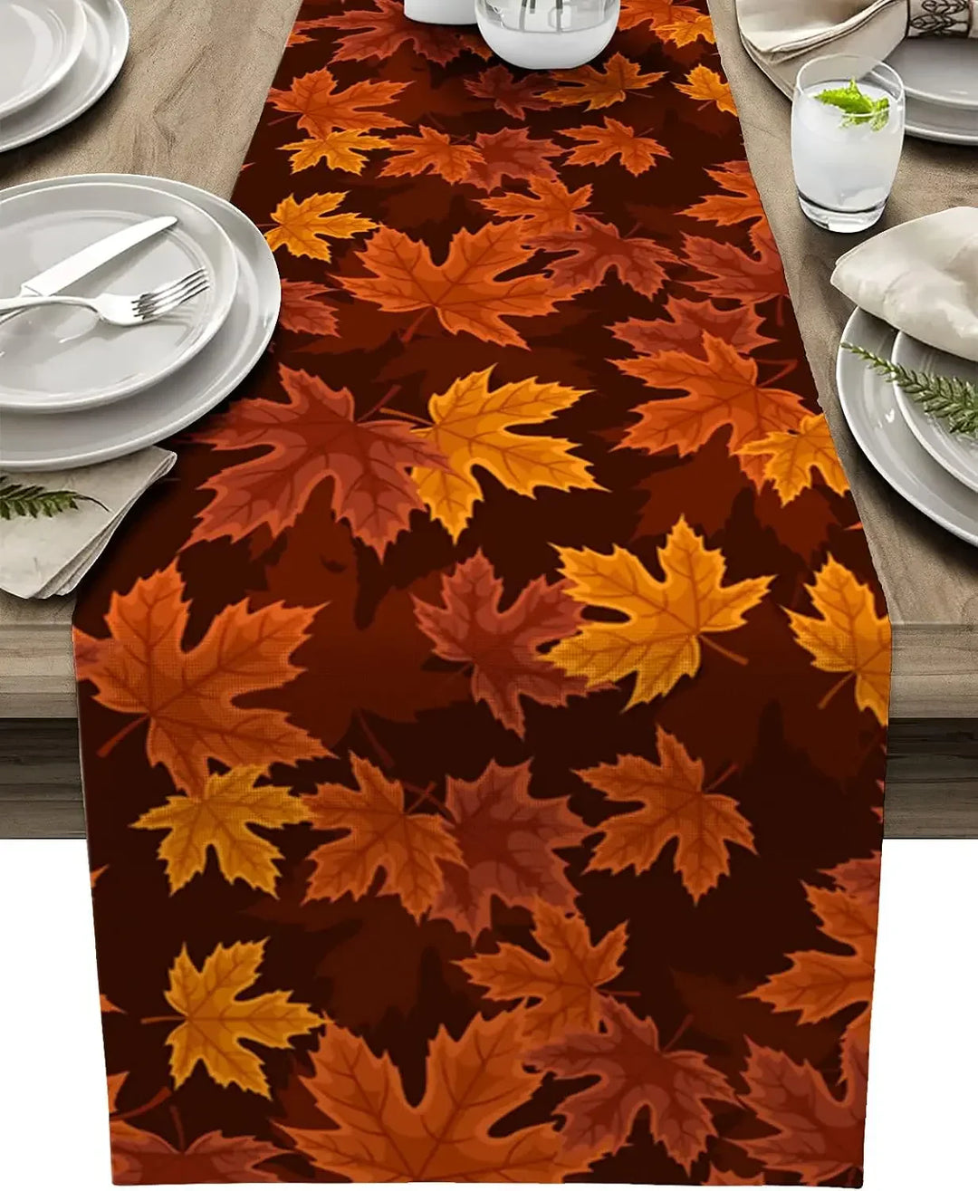 BowLift | Autumn Table Runner LinenHarvest | Pure Linen | Durable & Washable