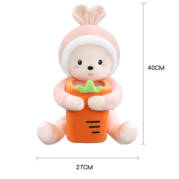 BowLift | Cute Plush Animals Armrest Tissue Box