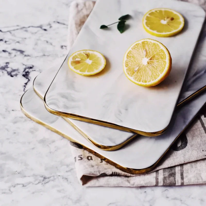Marble Cutting Board Bowlift
