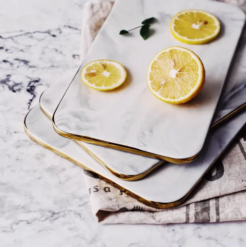 Marble Cutting Board Bowlift