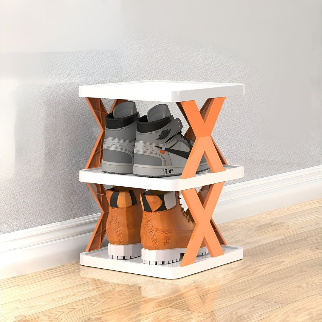 Multifunctional and Foldable Shoe Rack - SpaceSaver | Bowlift