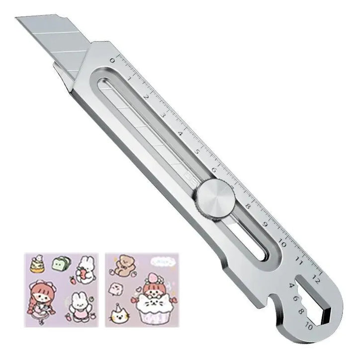 6in1 Multipurpose Stainless Steel Retractable Heavy Duty Snap-Off Blade | Bowlift