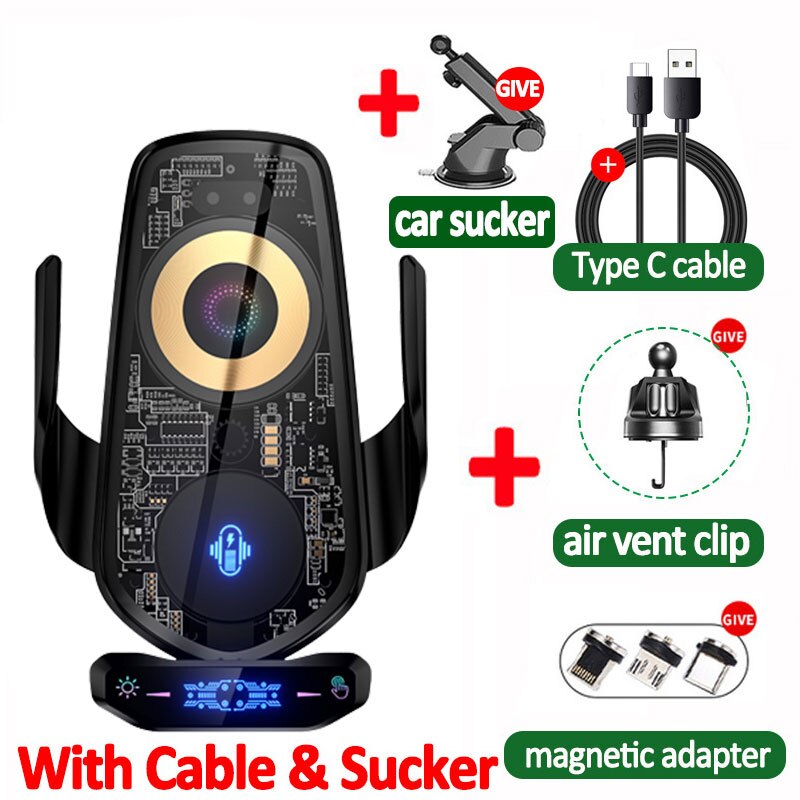 BowLift | Automatic Magnetic Wireless Charging Car Phone Holder
