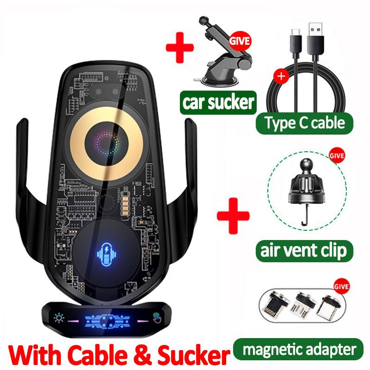 BowLift | Automatic Magnetic Wireless Charging Car Phone Holder