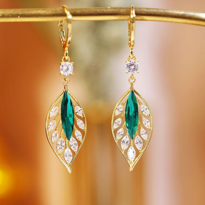 BowLift | Leaf Shiny Zircon Earring