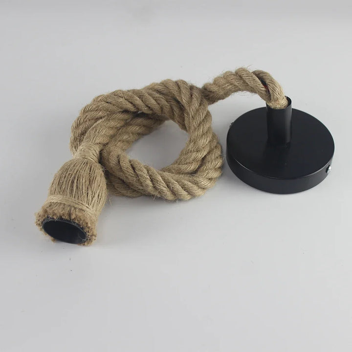 BowLift | Vintage Hemp Rope Pendant Light