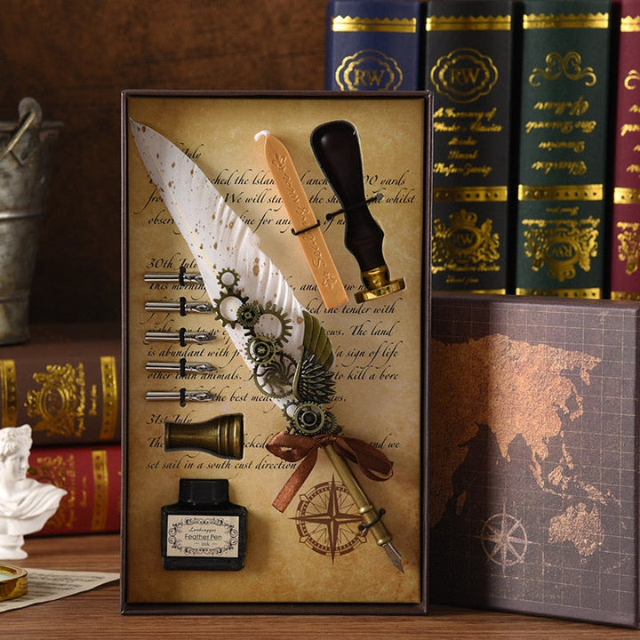 BowLift | Phoenix Feather Mechanic Calligraphy Pen Set
