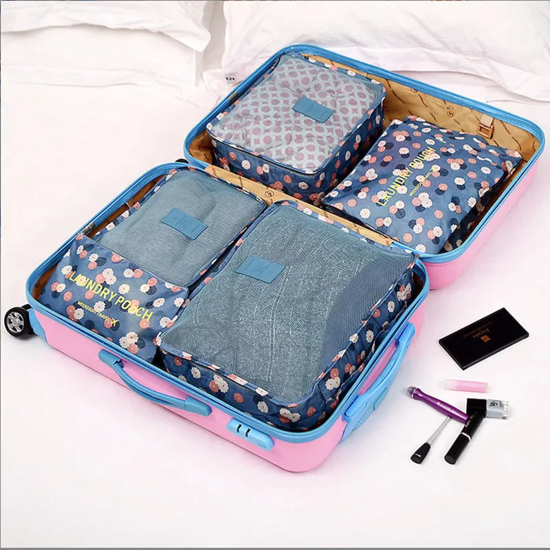 BowLift | TRAVORO Packing Cube Set | 6-piece | Waterproof & Extra Volume | Suitcase Organizer for Men