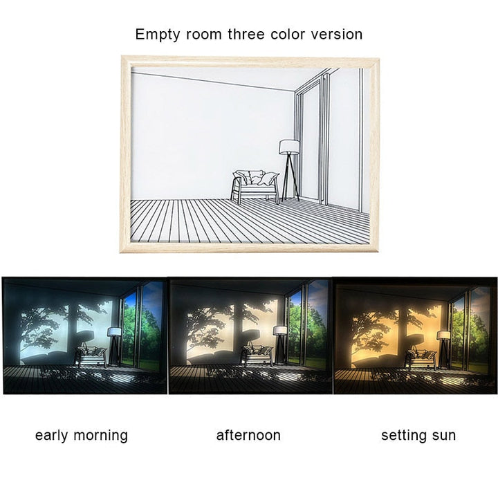 BowLift | 2D Painting Art Lumina Creative LED Lamp