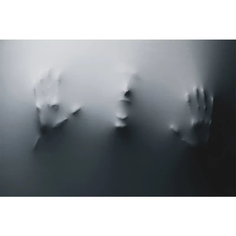 Modern Art Abstract Ghostly Figures In The Wall Canvas Prints Black White Wall Art Posters Pictures For Living Room Bedroom Art Decor | Bowlift