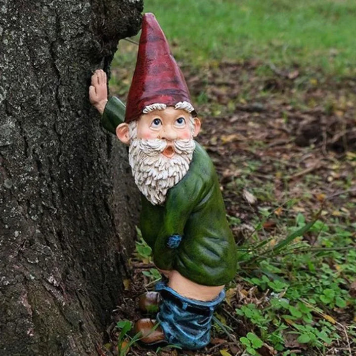 BowLift | Creative Gnome Figurine Made of Resin with White Beard